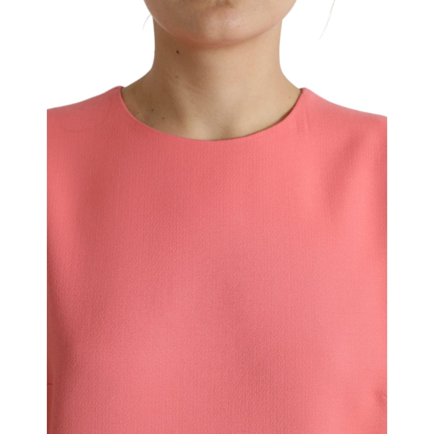 Dolce & Gabbana Chic Pink Sleeveless Shift Mini Dress Dolce & Gabbana