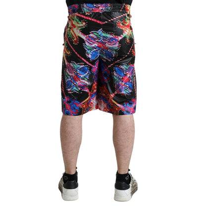 Dolce & Gabbana Multicolor Luminarie Print Men Bermuda Shorts 1728,67345645728,Bermuda - Shorts - Clothing,Clothing,Dolce & Gabbana,IT44 | XS,IT46 | S,IT52 | XL,Material: 100% Polyester,Men,Men - Clothing,Multicolor,New with tags,Shorts - Clothing,Shorts