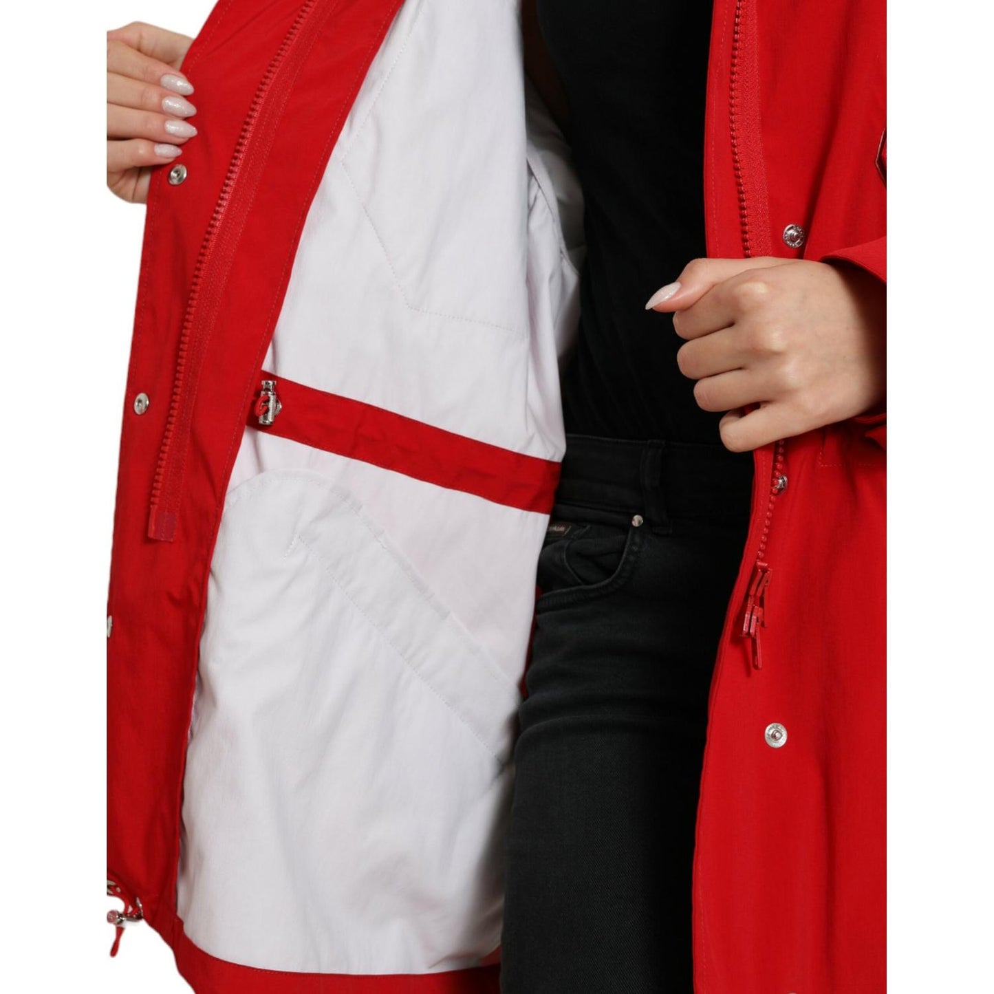 Dolce & Gabbana Elegant Red Long Sleeve Jacket Dolce & Gabbana