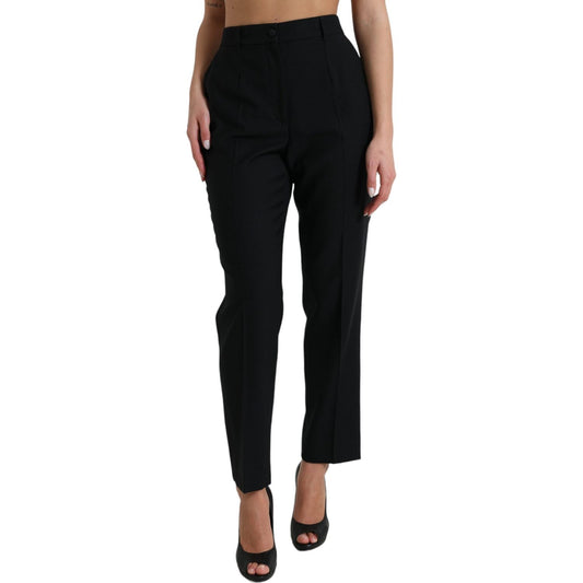 Dolce & Gabbana Elegant High Waist Wool Pants Dolce & Gabbana