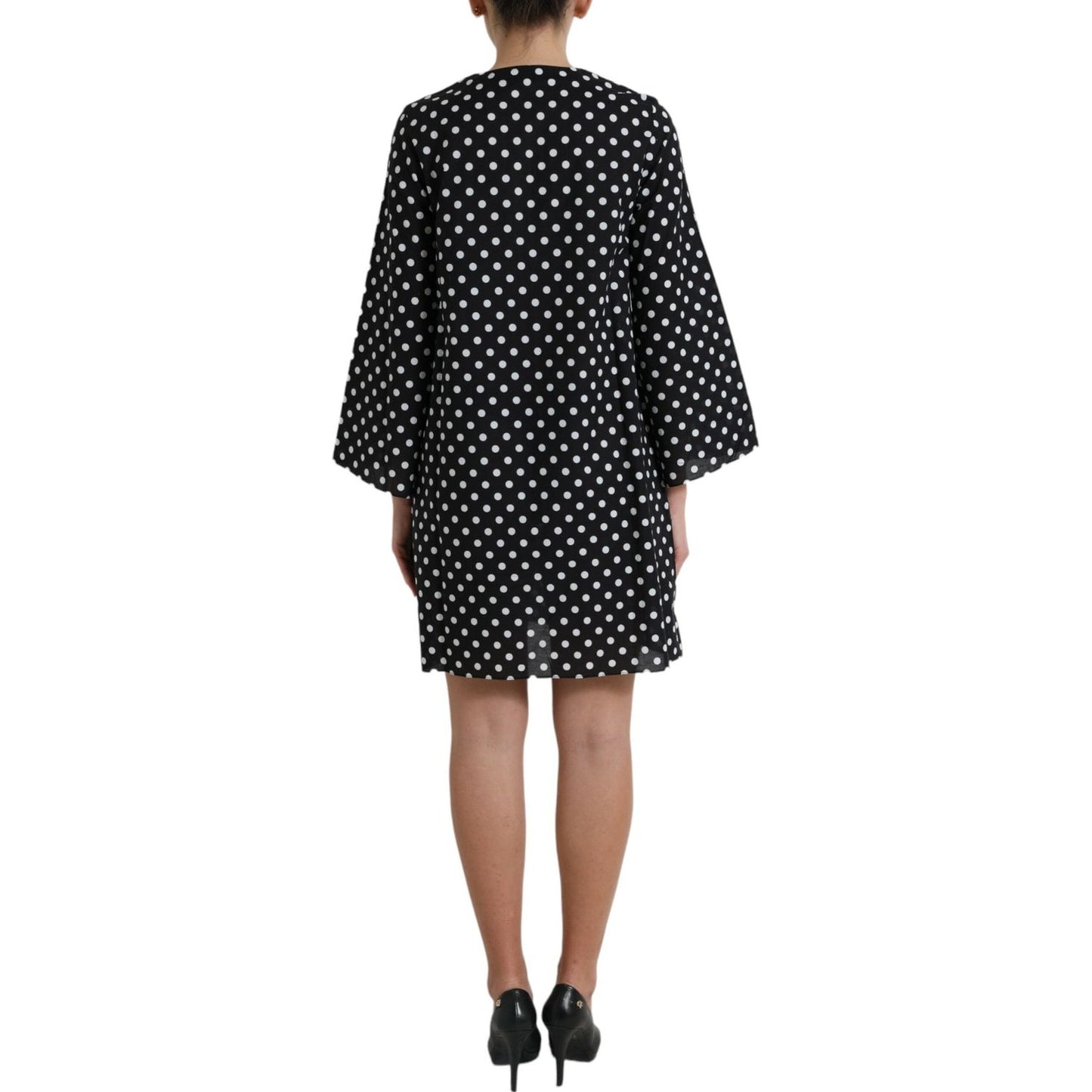 Dolce & Gabbana Elegant Polka Dot Shift Mini Dress Dolce & Gabbana