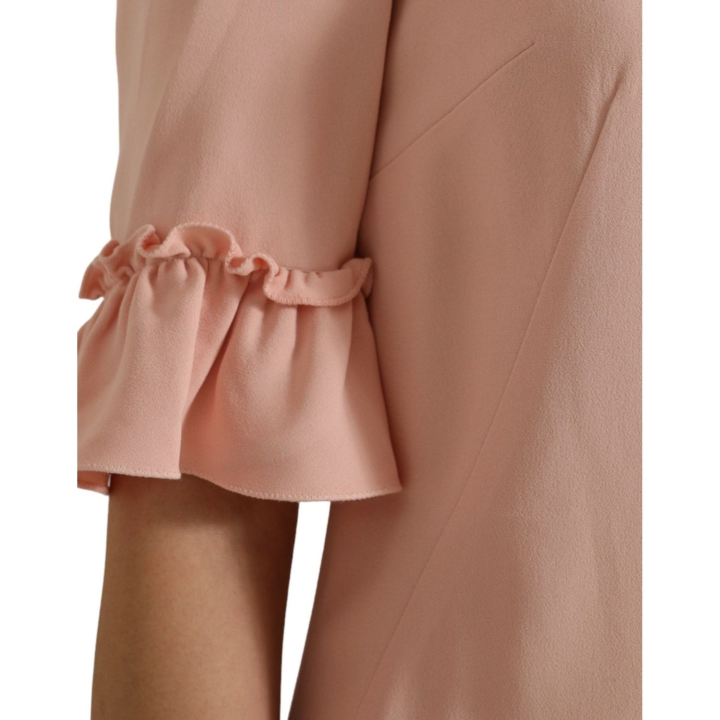 Dolce & Gabbana Elegant Light Pink A-Line Shift Mini Dress Dolce & Gabbana