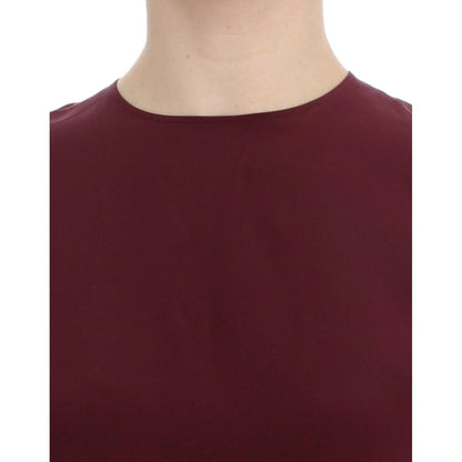 Dolce & Gabbana Red 3/4 sleeve silk blouse 1728,67345645728,Clothing,Dolce & Gabbana,IT36|XXS,Material: 100% Silk,New with tags,Red,T-Shirts - Clothing,T-Shirts - T-Shirts - Clothing,Tops & T-Shirts - Women - Clothing,Women,Women - Clothing