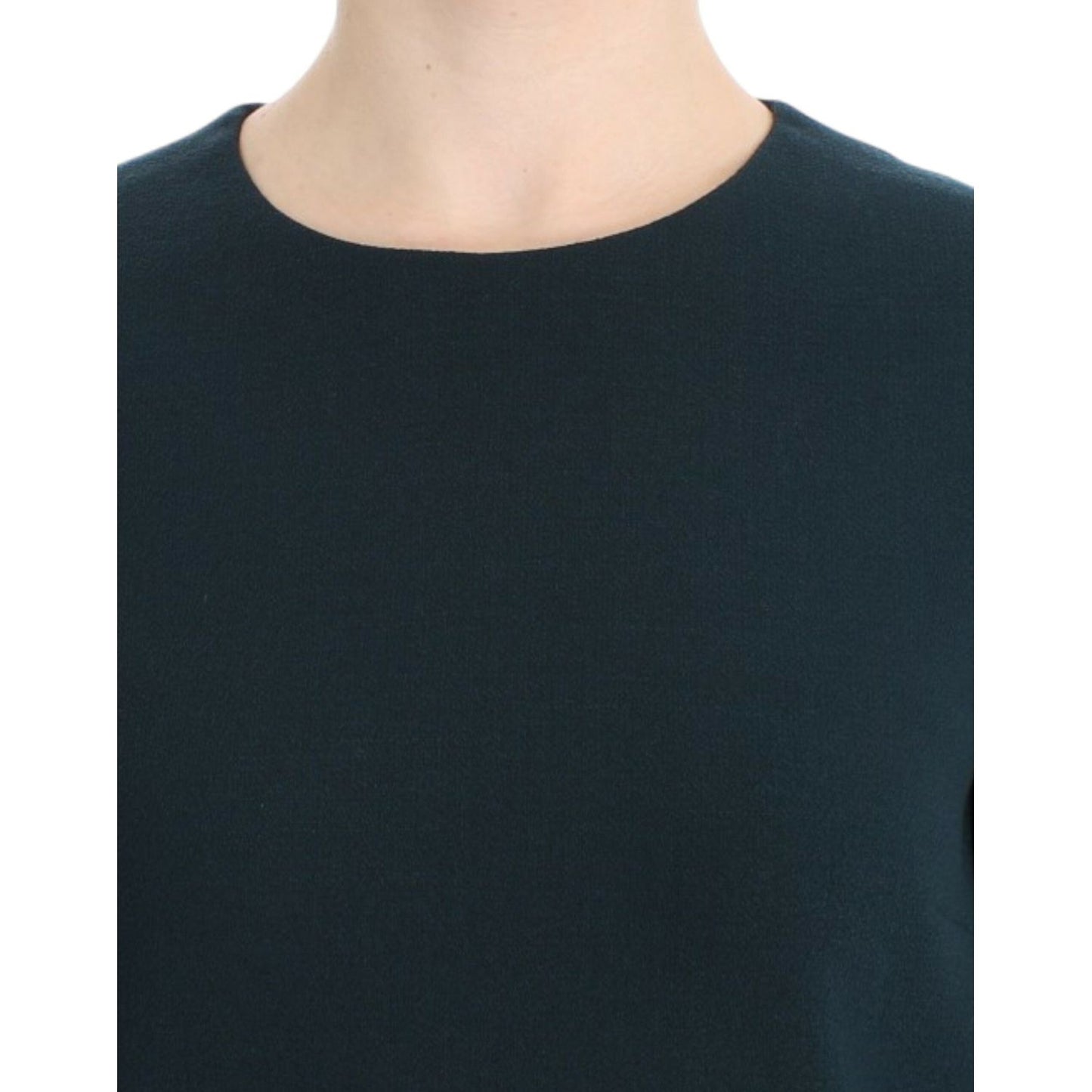Dolce & Gabbana Green 3/4 sleeve wool blouse 1% Silk,1728,67345645728,Blouses - Shirts - Clothing,Clothing,Dolce & Gabbana,Green,IT40|S,Material: 99% Wool,New with tags,Shirts - Clothing,Tops & T-Shirts - Women - Clothing,Women,Women - Clothing
