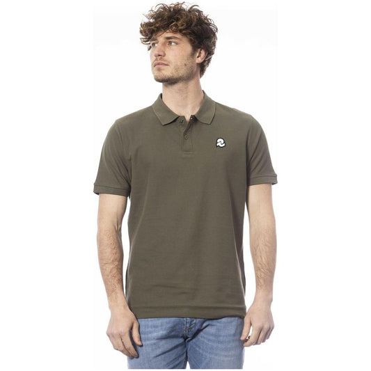 Invicta Green Cotton Men Polo Shirt Invicta