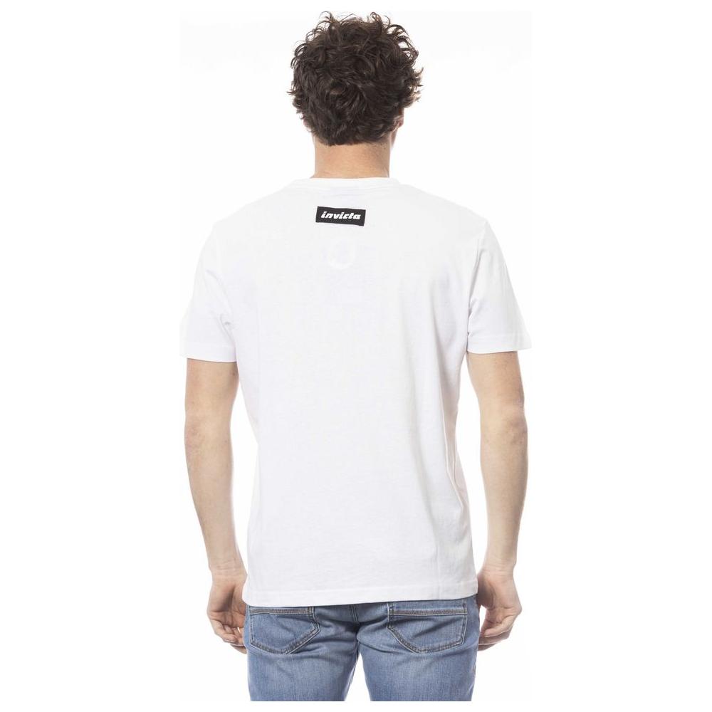 Invicta White Cotton Men T-Shirt Invicta