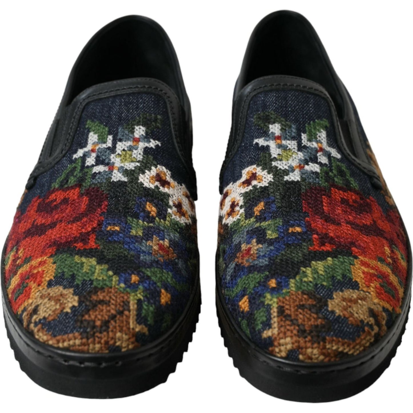 Dolce & Gabbana Elegant Multicolor Floral Loafers Dolce & Gabbana