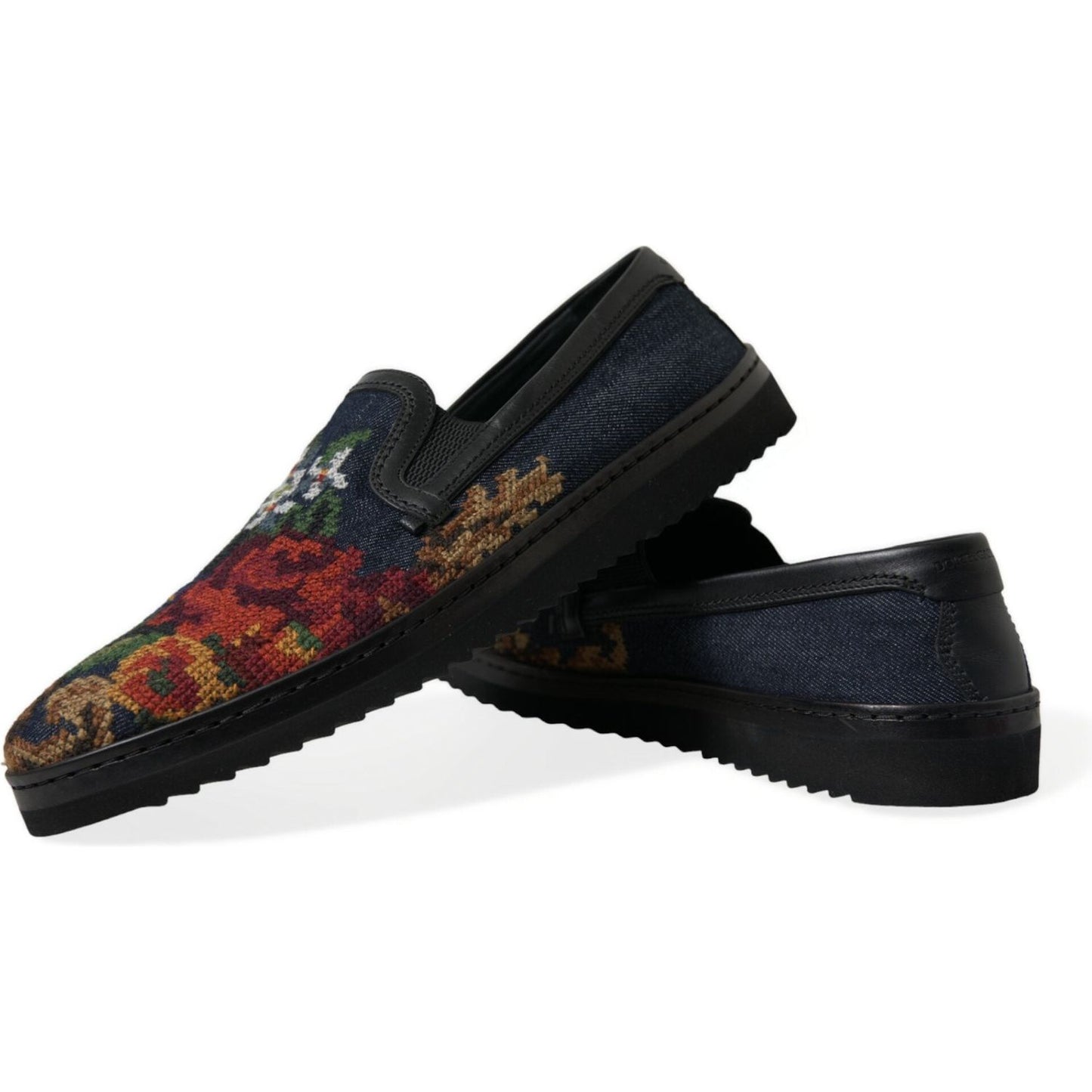 Dolce & Gabbana Elegant Multicolor Floral Loafers Dolce & Gabbana