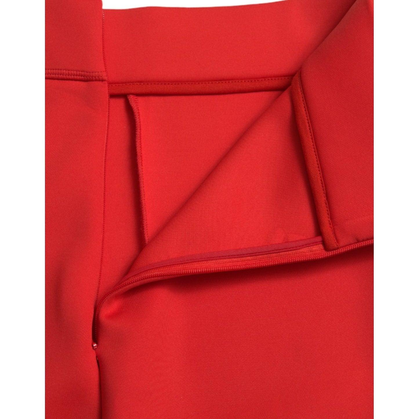 Dolce & Gabbana Elegant High Waist Red Leggings Dolce & Gabbana