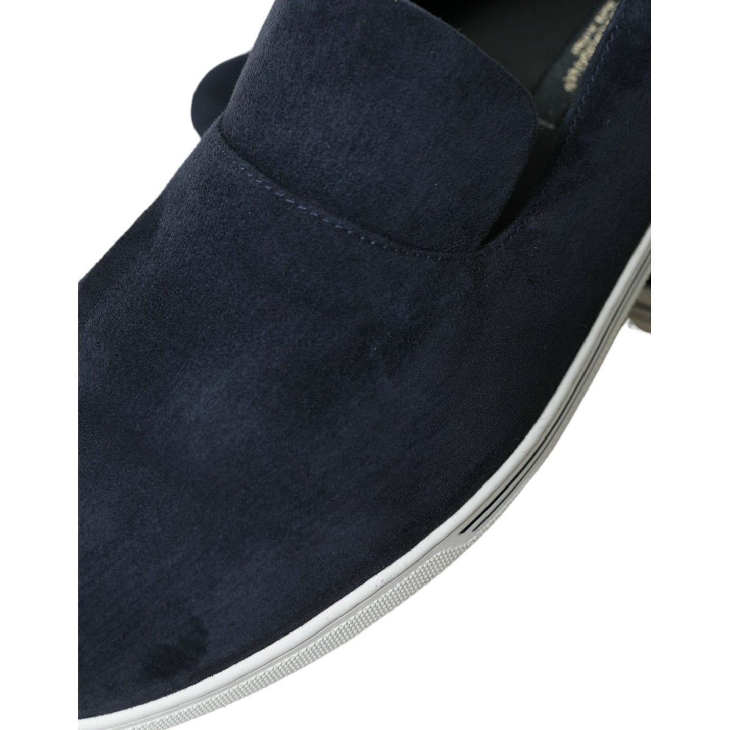 Dolce & Gabbana Elegant Blue Suede Leather Loafers Dolce & Gabbana