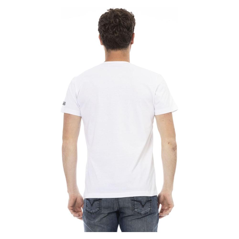 Trussardi Action White Cotton Men T-Shirt Trussardi Action