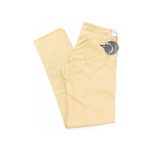 Jacob Cohen Beige Cotton Men Jean Jacob Cohen