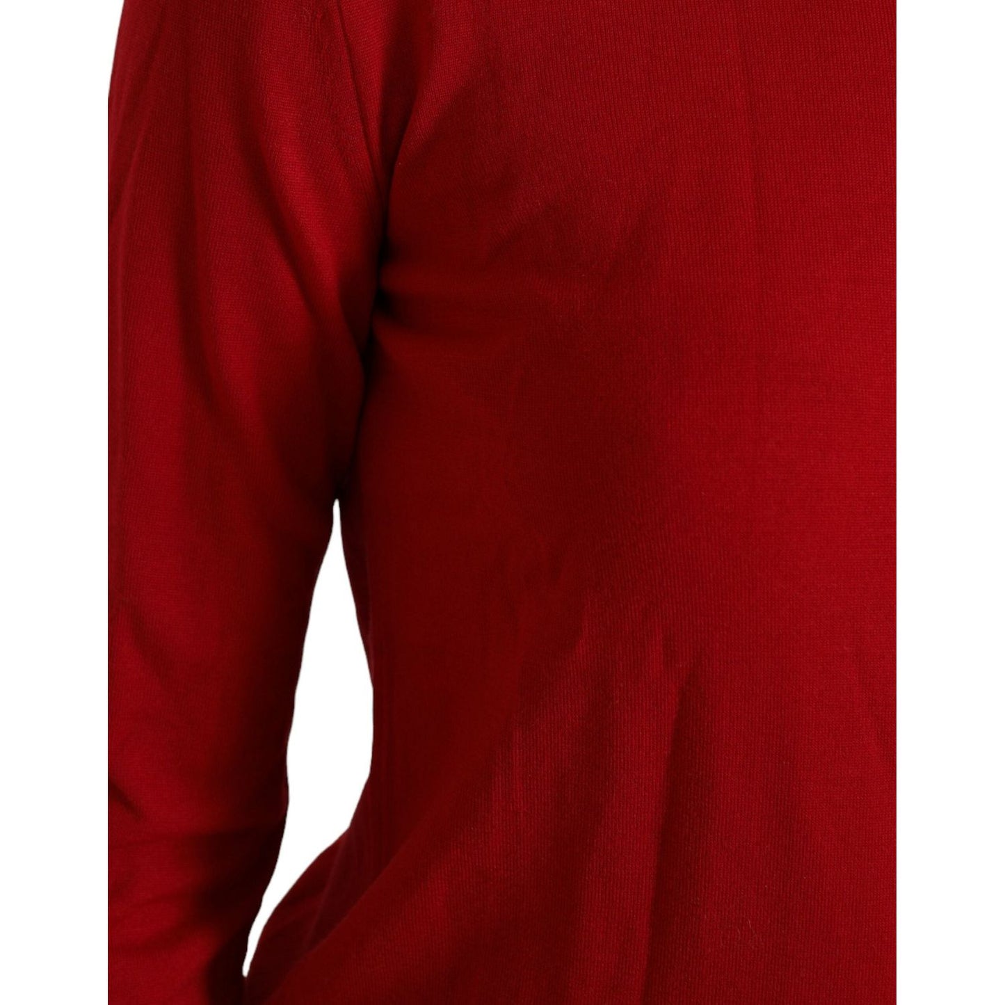 Dolce & Gabbana Radiant Red Wool Pullover Sweater Dolce & Gabbana