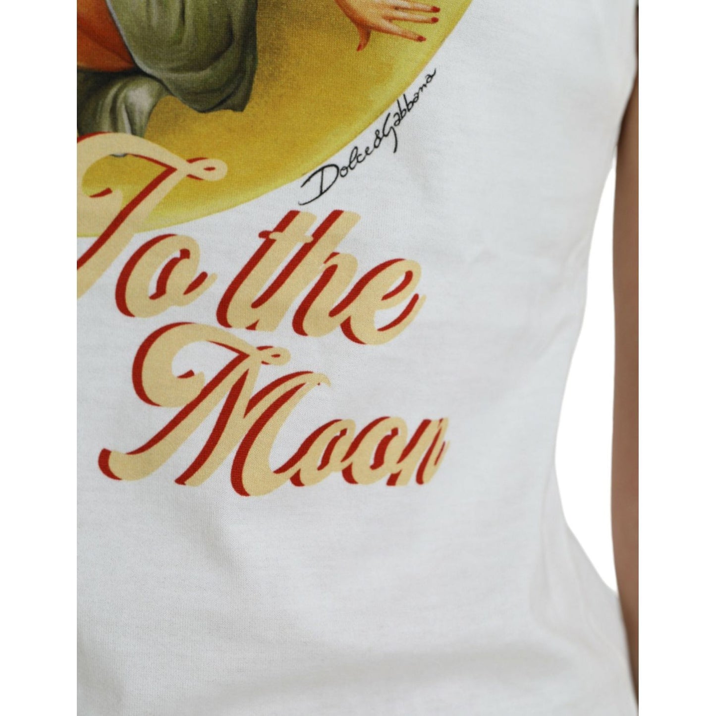 Dolce & Gabbana Elegant White Cotton Crew Neck Tee Dolce & Gabbana