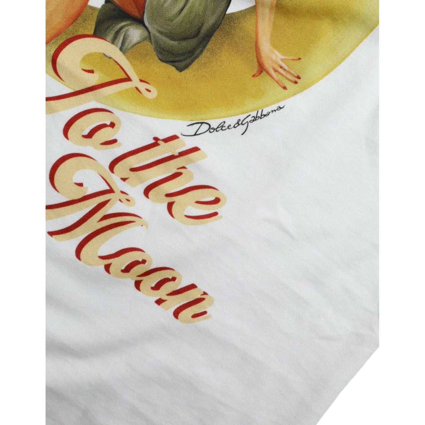 Dolce & Gabbana Elegant White Cotton Crew Neck Tee Dolce & Gabbana