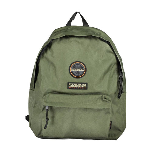 Napapijri Green Cotton Men Backpack Napapijri