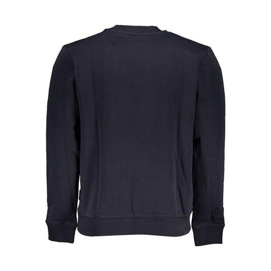 Napapijri Blue Cotton Men Sweater Napapijri