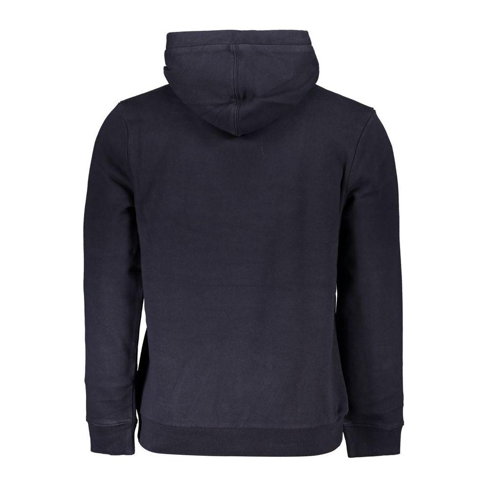 Napapijri Blue Cotton Men Sweater Napapijri