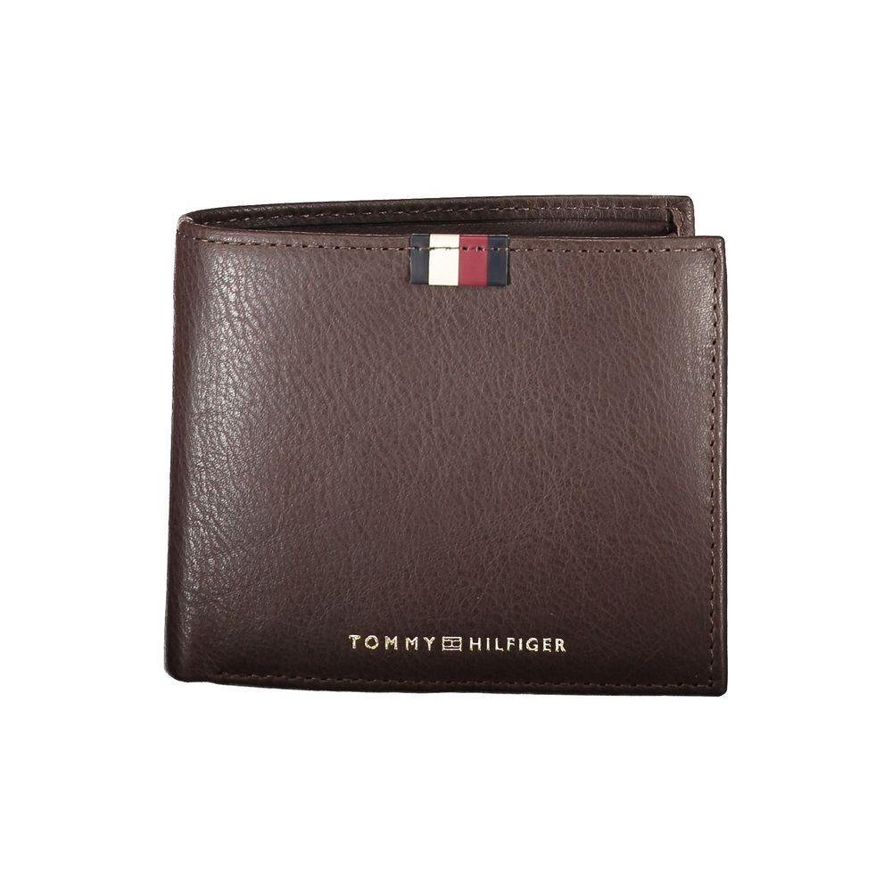 Tommy Hilfiger Brown Leather Men Wallet Tommy Hilfiger