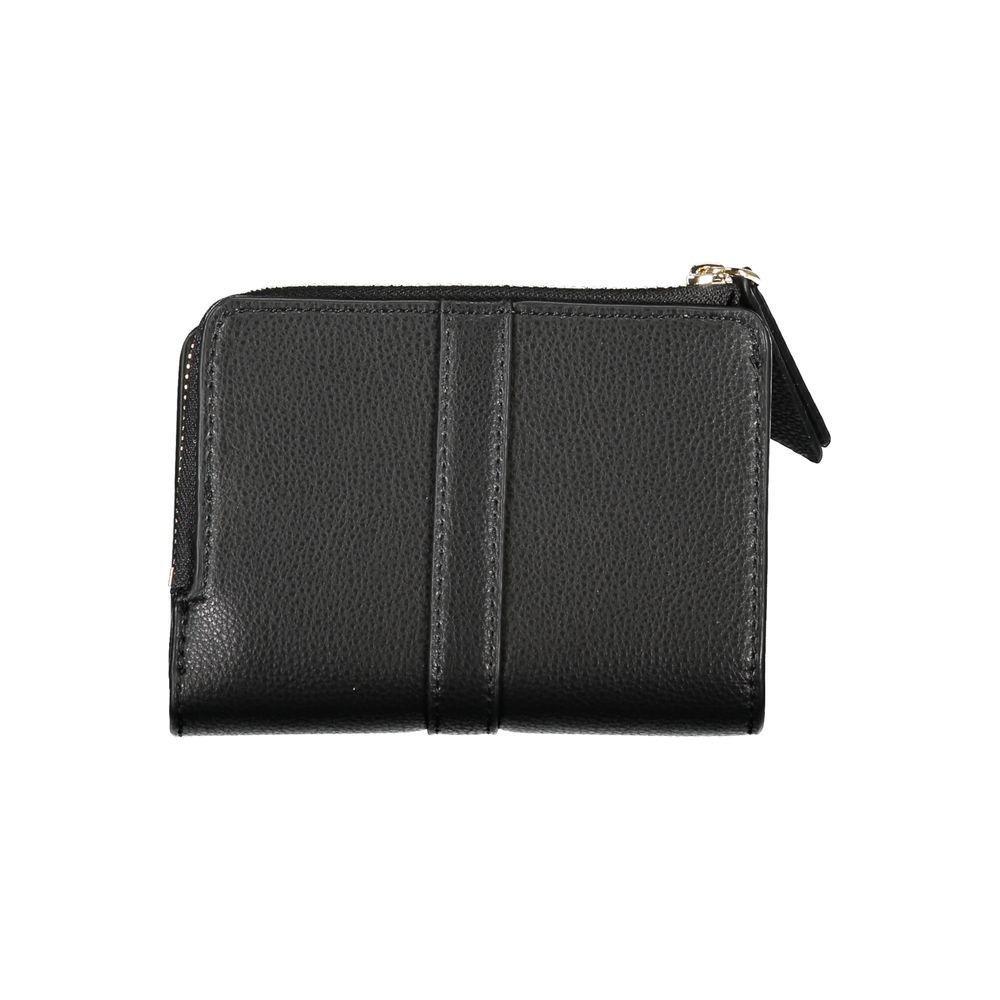 Tommy Hilfiger Sleek Black Zip Wallet with Coin Purse Tommy Hilfiger