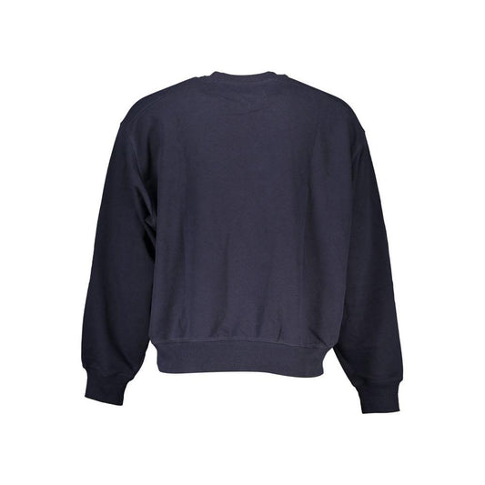 Tommy Hilfiger Chic Blue Crew Neck Sweater with Logo Detail Tommy Hilfiger