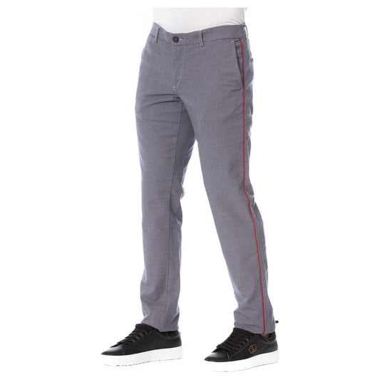 Trussardi Jeans Blue Cotton Men Pants Trussardi Jeans