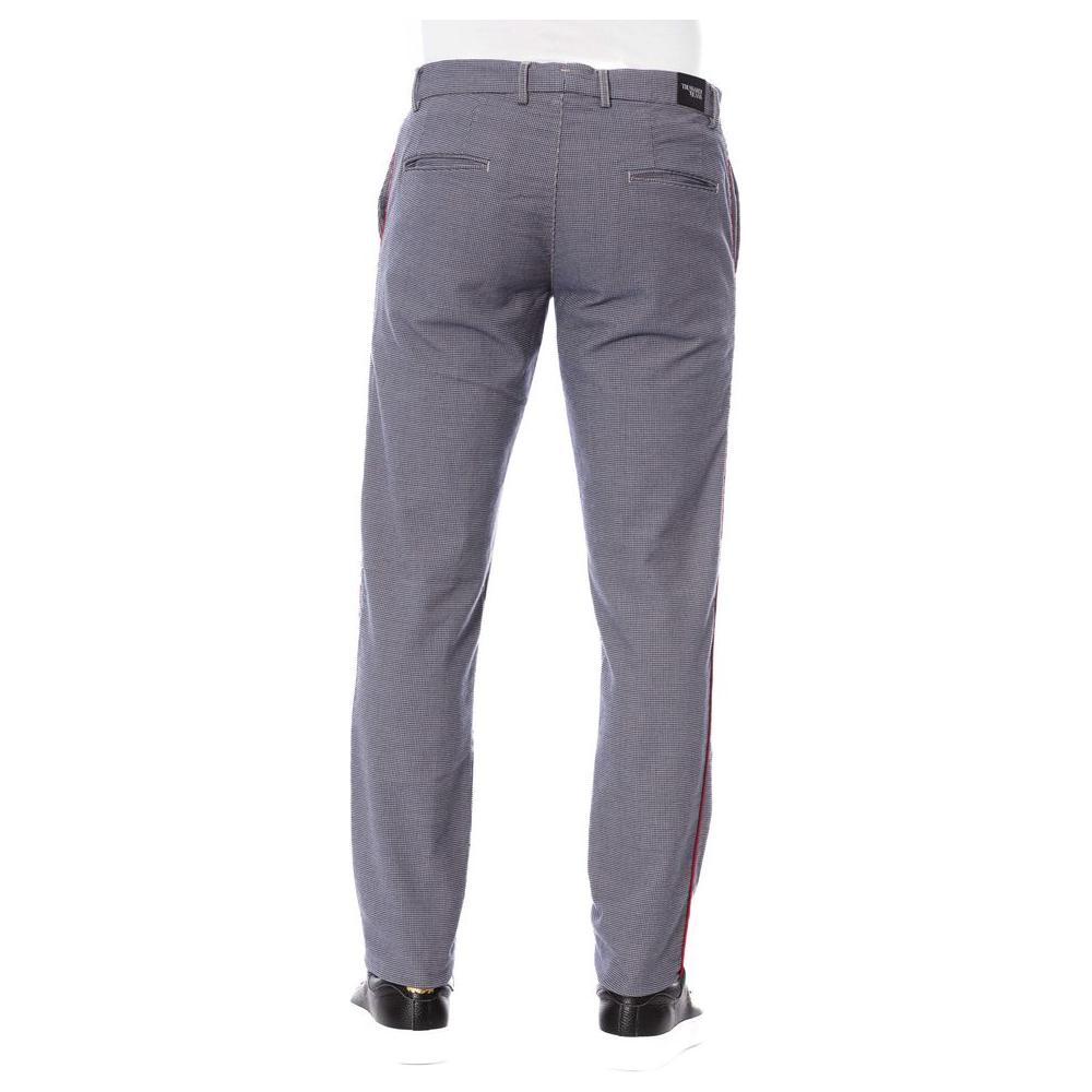 Trussardi Jeans Blue Cotton Men Pants Trussardi Jeans