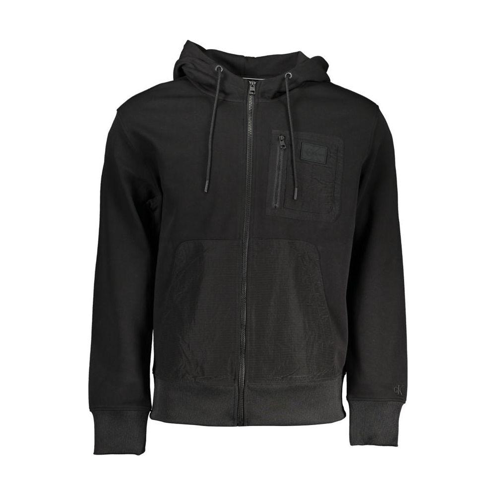 Calvin Klein Sleek Hooded Zip Sweatshirt with Contrasting Details Calvin Klein