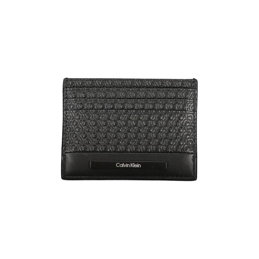 Calvin Klein Sleek Black Contrast Card Holder Calvin Klein