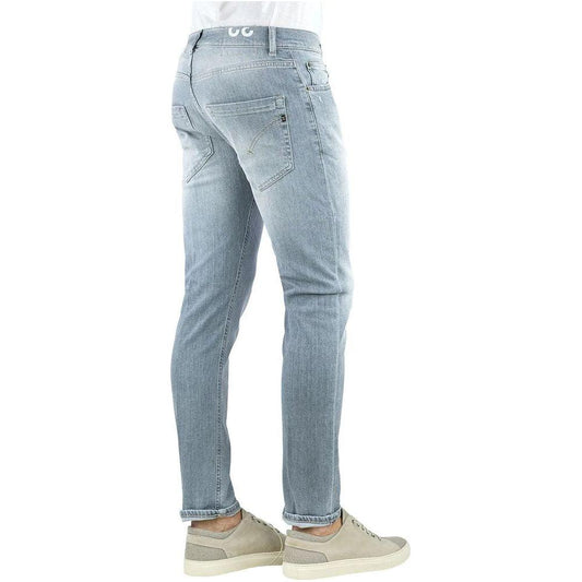 Dondup Sleek Gray Slim Fit Designer Jeans Dondup