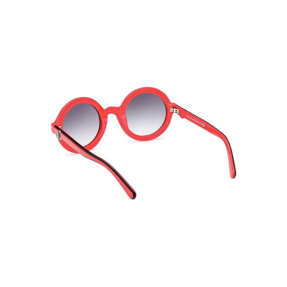 Moncler Chic Round Lens Contrast Detail Sunglasses Moncler