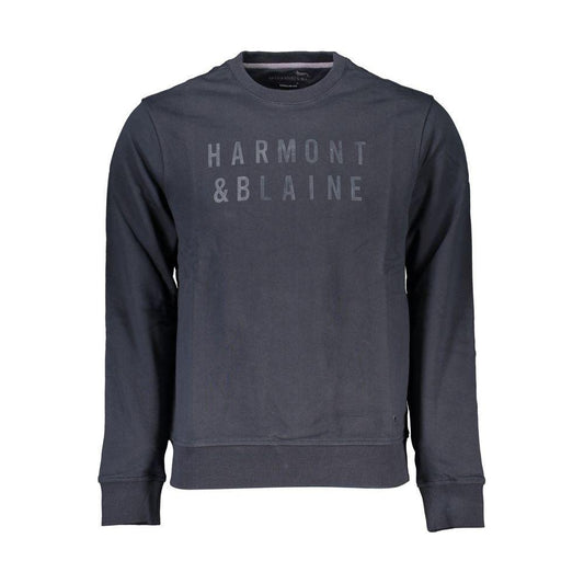 Harmont & Blaine Elegant Blue Crew Neck Sweatshirt Harmont & Blaine