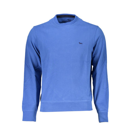 Harmont & Blaine Crew Neck Embroidered Blue Sweater