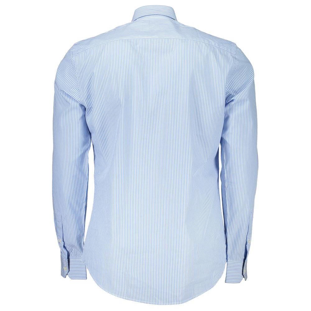 Harmont & Blaine Elegant Light Blue Striped Cotton Shirt Harmont & Blaine