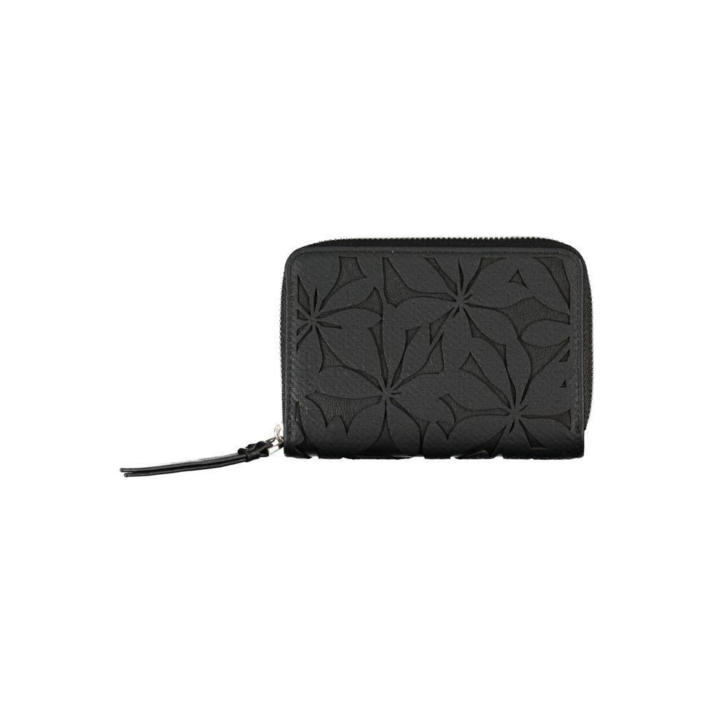 Desigual Chic Black Wallet with Elegant Detailing Desigual