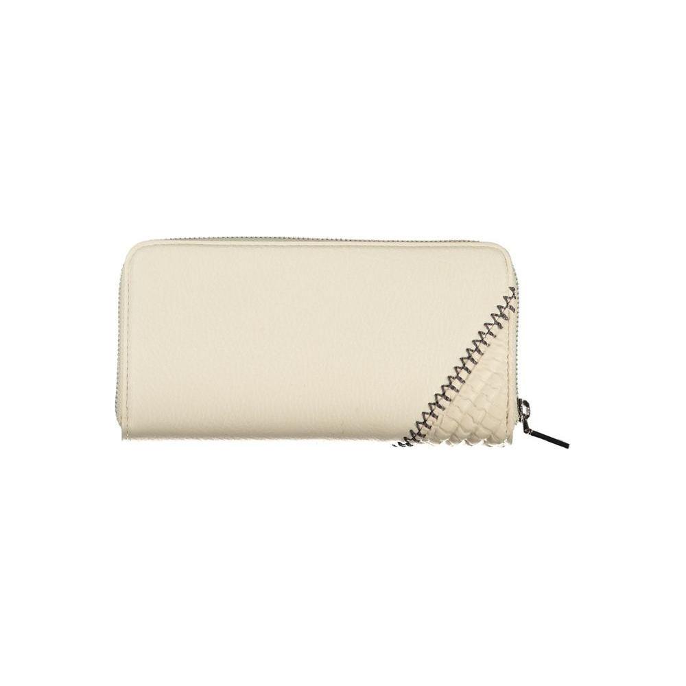 Desigual Beige Chic Wallet with Contrasting Accents Desigual