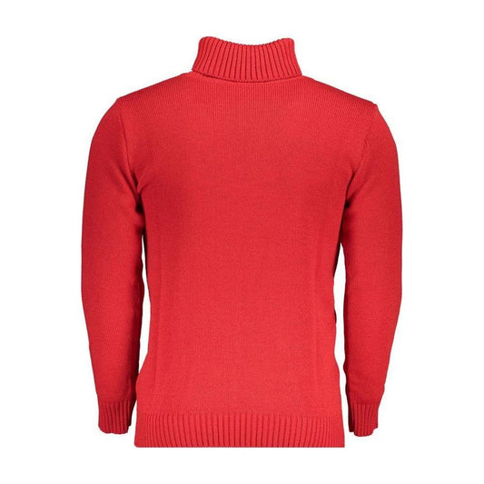 U.S. Grand Polo Elegant Turtleneck Sweater with Embroidery Detail U.S. Grand Polo