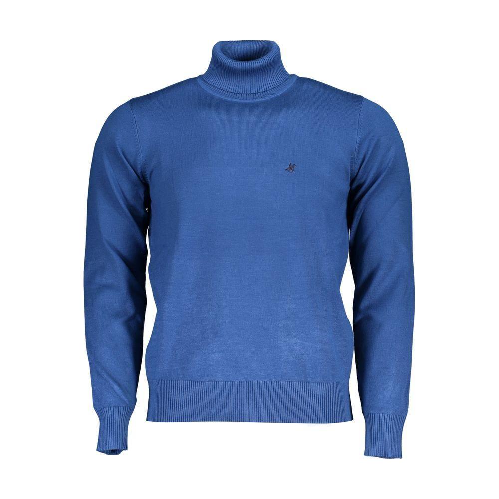 U.S. Grand Polo Elegant Turtleneck Sweater with Embroidered Logo