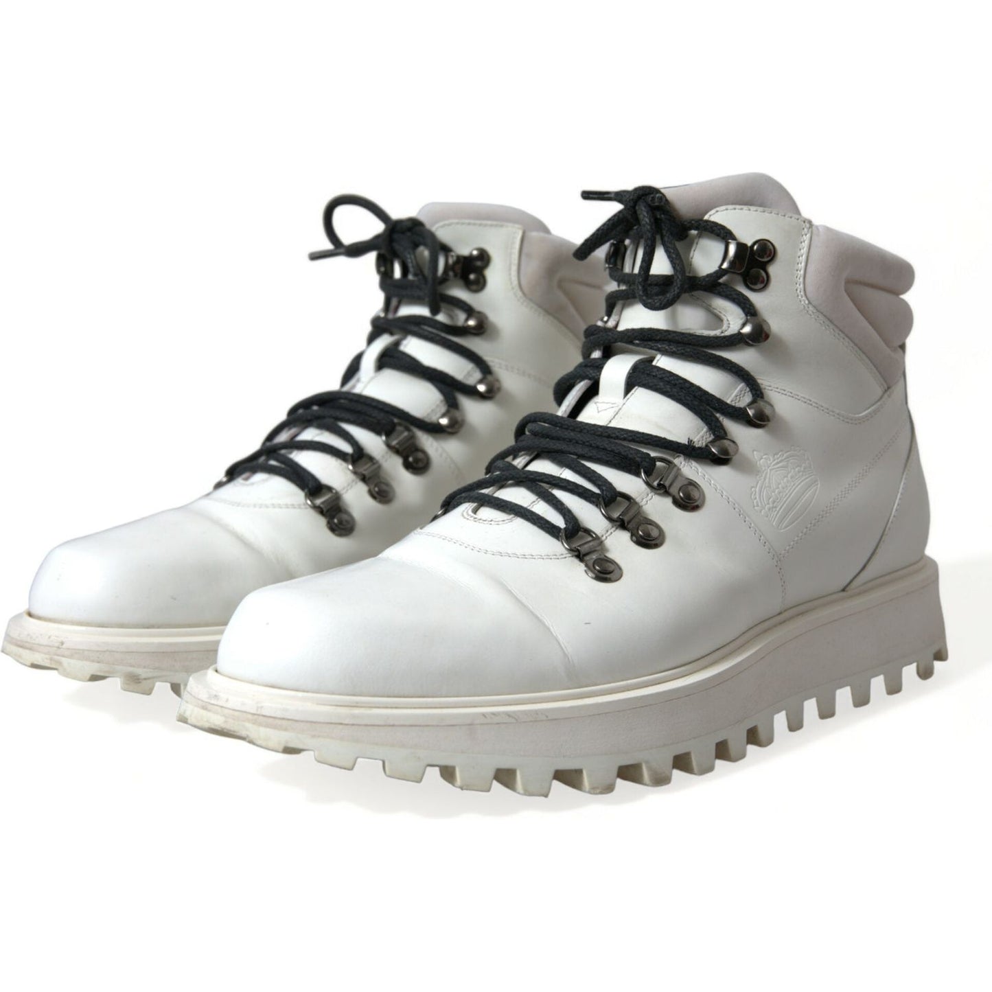 Dolce & Gabbana Pristine White Italian Ankle Boots Dolce & Gabbana