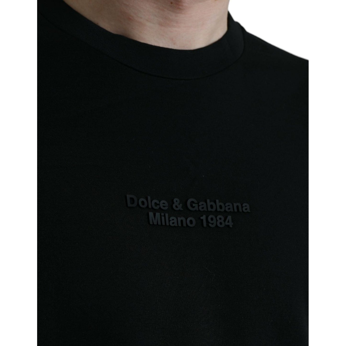 Dolce & Gabbana Elegant Leopard Print Crew Neck Tee Dolce & Gabbana