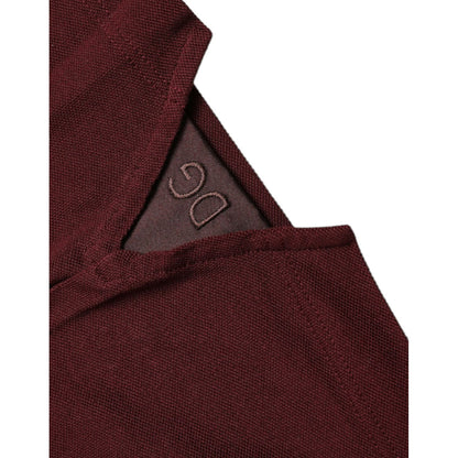 Dolce & Gabbana Maroon Collared Short Sleeves Polo T-shirt 1728,67345645728,Clothing,Dolce & Gabbana,IT46 | S,Maroon,Material: 95% Cotton 5% Polyester,Men,Men - Clothing,New with tags,Polo Shirts - T-Shirts - Clothing,T-Shirts - Clothing,T-Shirts - Men -
