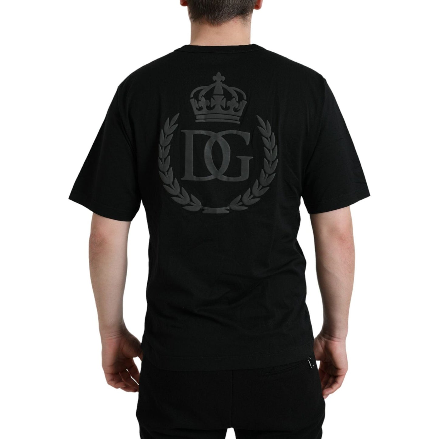 Dolce & Gabbana Elegant Embossed Logo Cotton Tee Dolce & Gabbana