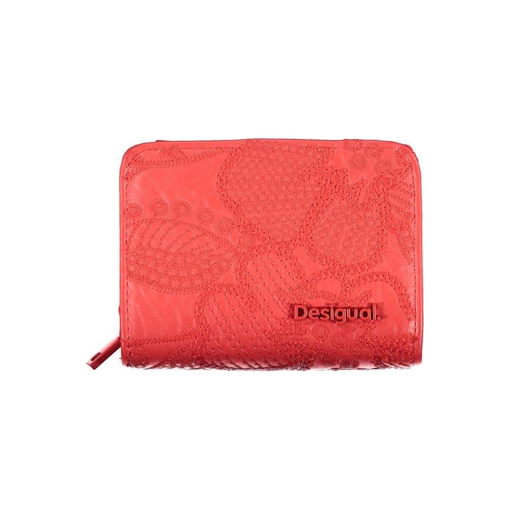 Desigual Red Polyethylene Wallet Desigual