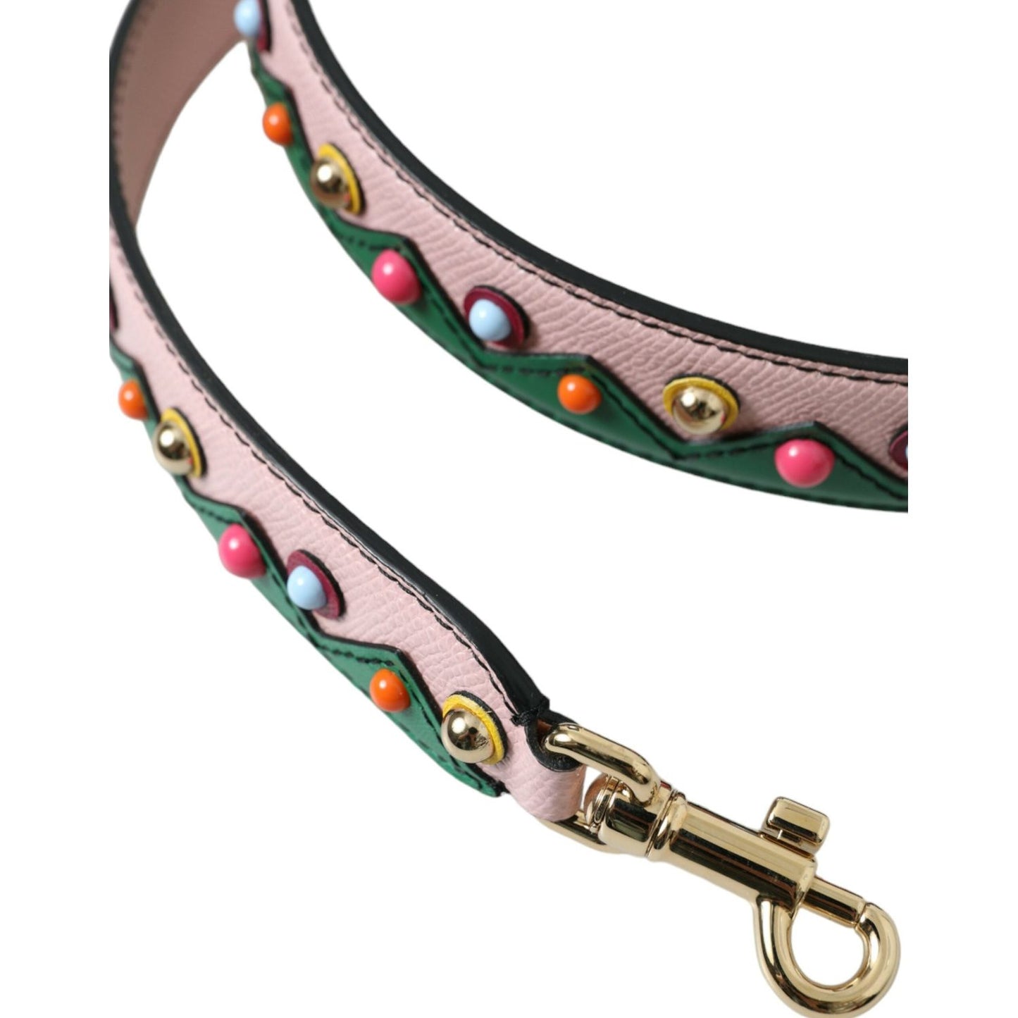 Dolce & Gabbana Pink Leather Handbag Accessory Shoulder Strap Dolce & Gabbana