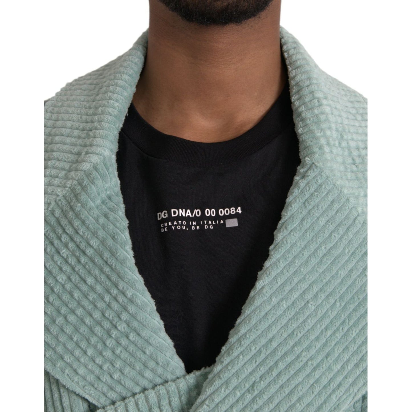Dolce & Gabbana Blue Double Breasted Corduroy Cotton Jacket 1728,67345645728,Clothing,Dolce & Gabbana,IT52 | XL,Jackets & Coats - Clothing,Jackets - Men - Clothing,Light Blue,Material: 100% Cotton,Men,New with tags,Trench Coats - Jackets & Coats - Clothin