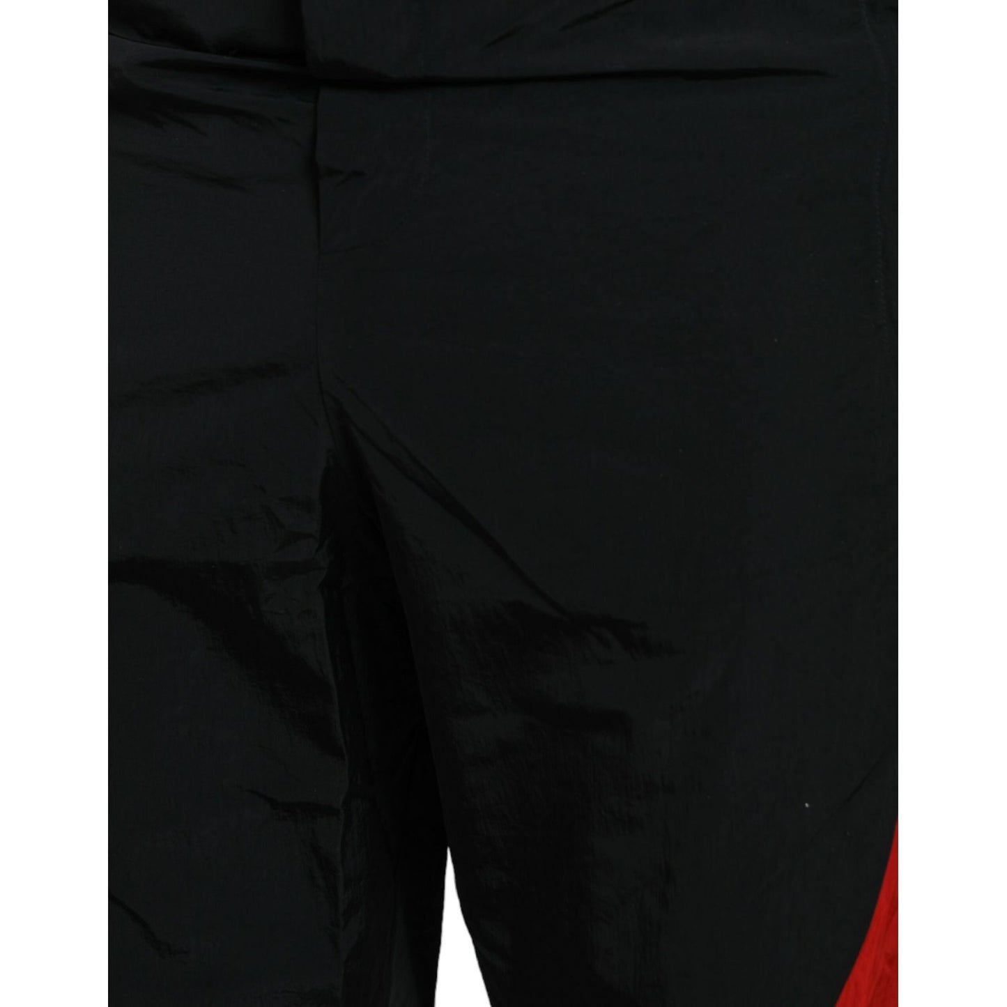 Dolce & Gabbana Black Red Leopard Print Nylon Jogger Pants 1728,67345645728,Athletic Pants - Pants - Clothing,Black and Red,Clothing,Dolce & Gabbana,IT44 | XS,IT46 | S,IT48 | M,IT50 | L,IT52 | XL,IT54 | XL,IT56 | XXL,IT58 | XXL,Jeans & Pants - Men - Cloth