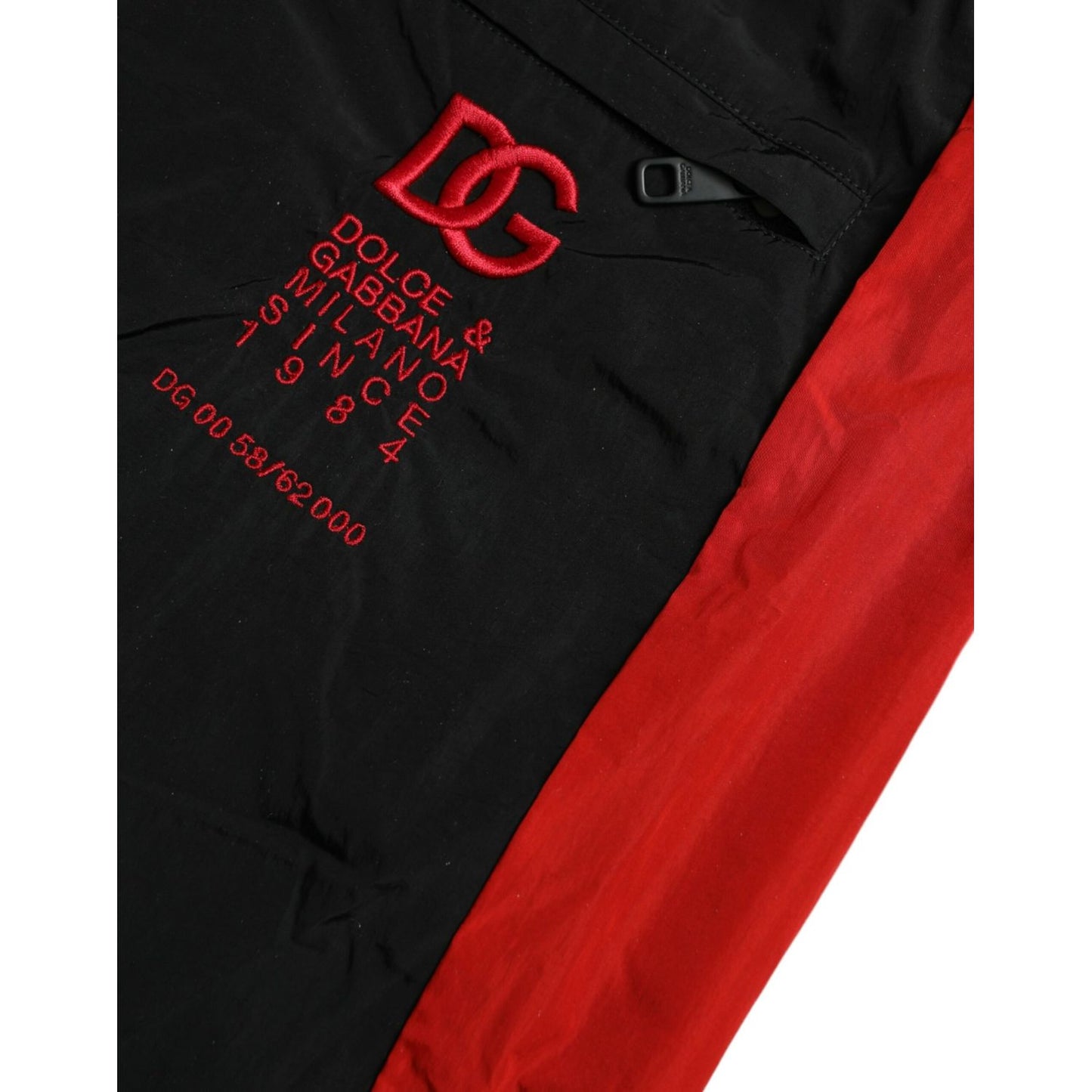 Dolce & Gabbana Black Red Leopard Print Nylon Jogger Pants 1728,67345645728,Athletic Pants - Pants - Clothing,Black and Red,Clothing,Dolce & Gabbana,IT44 | XS,IT46 | S,IT48 | M,IT50 | L,IT52 | XL,IT54 | XL,IT56 | XXL,IT58 | XXL,Jeans & Pants - Men - Cloth