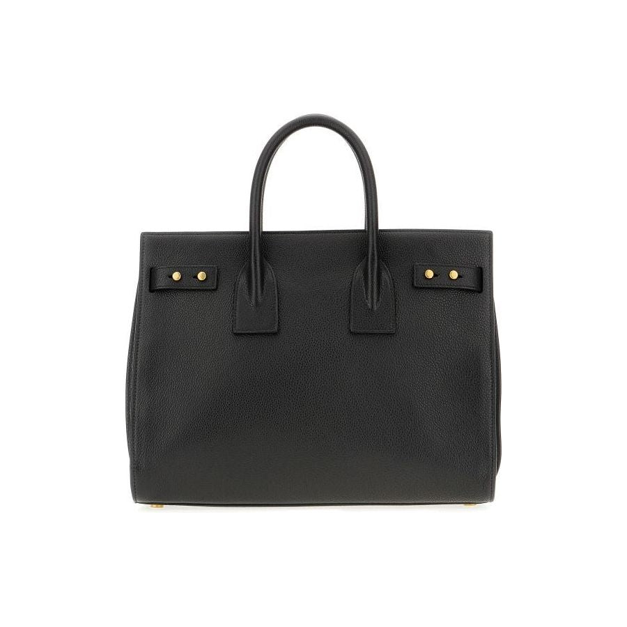 Saint Laurent Black Calf Leather Sac De Jour Handbag Saint Laurent