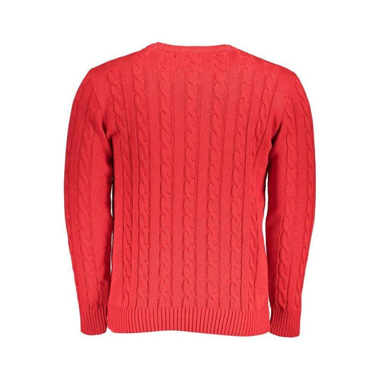 U.S. Grand Polo Red Fabric Sweater U.S. Grand Polo