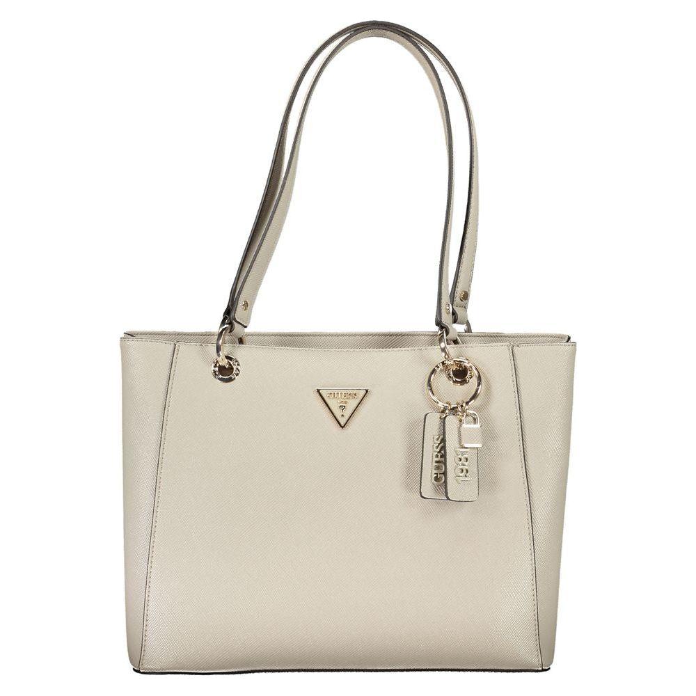 Guess Jeans Beige Polyethylene Handbag Guess Jeans